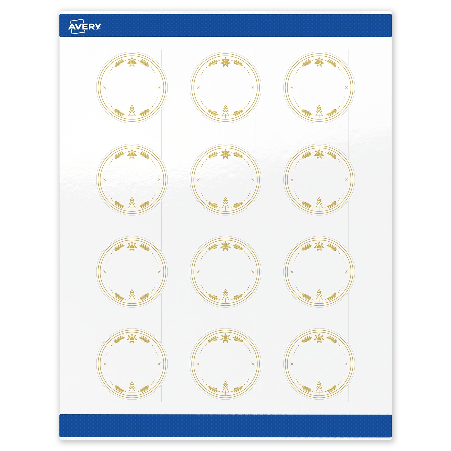 Avery Circle Multipurpose Labels, 2 Dia., White, 120/Pack (19479370635)