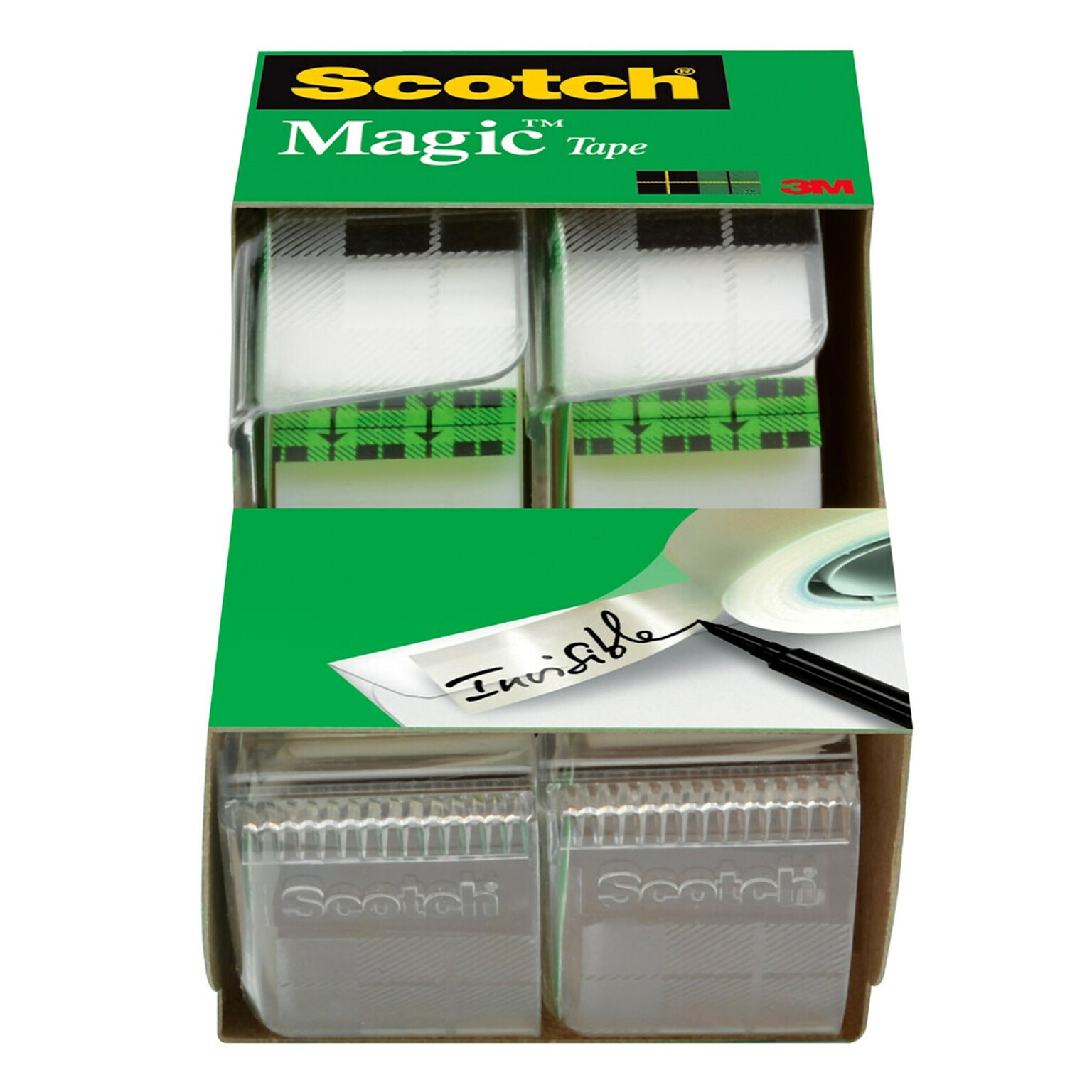 Scotch Magic Invisible Clear Tape Refill, 0.75 x 8.3 yds., 1Core, 2 Rolls/Pack (2105)