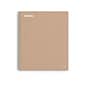 Staples Premium 3-Subject Notebook, 8.5" x 11", College Ruled, 150 Sheets, Brown (TR52123)