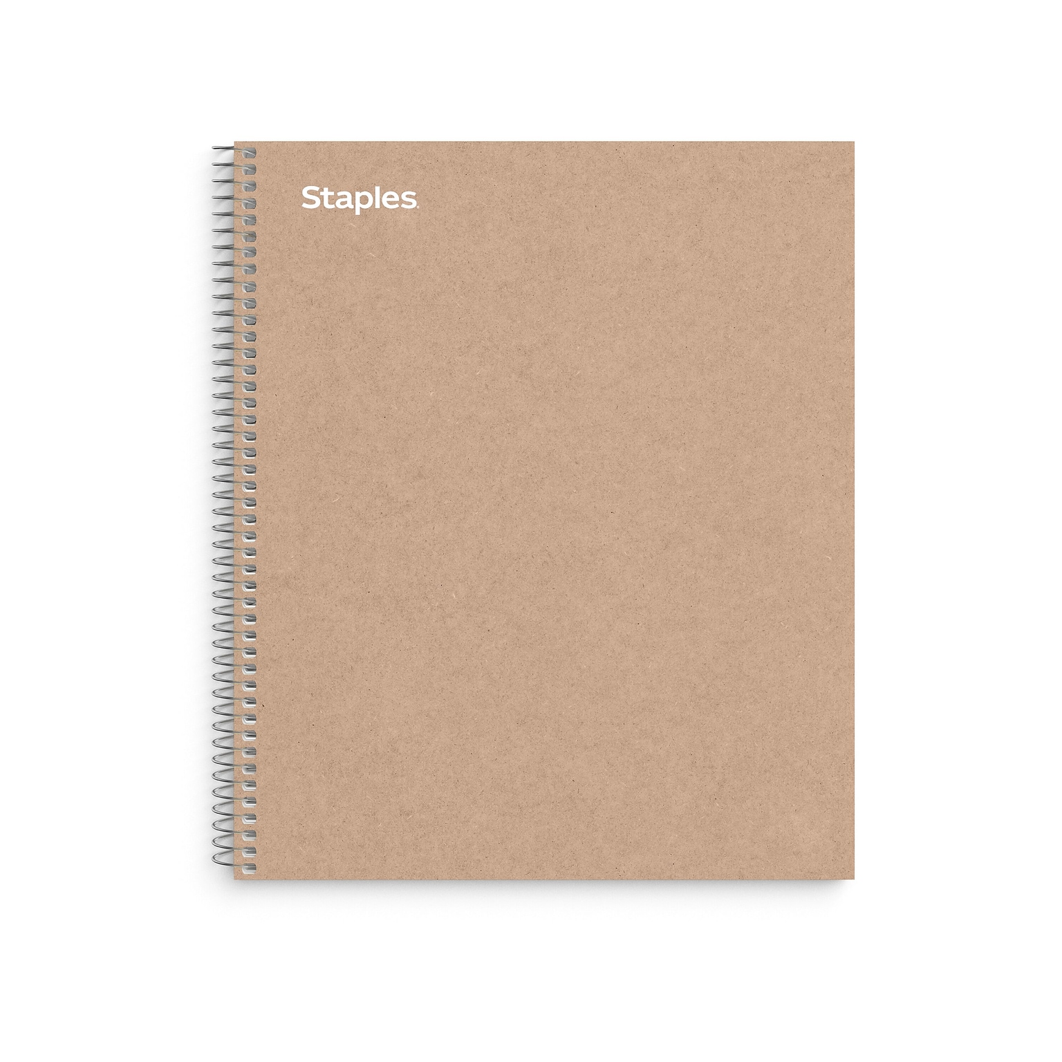 Staples Premium 3-Subject Notebook, 8.5 x 11, College Ruled, 150 Sheets, Brown (TR52123)