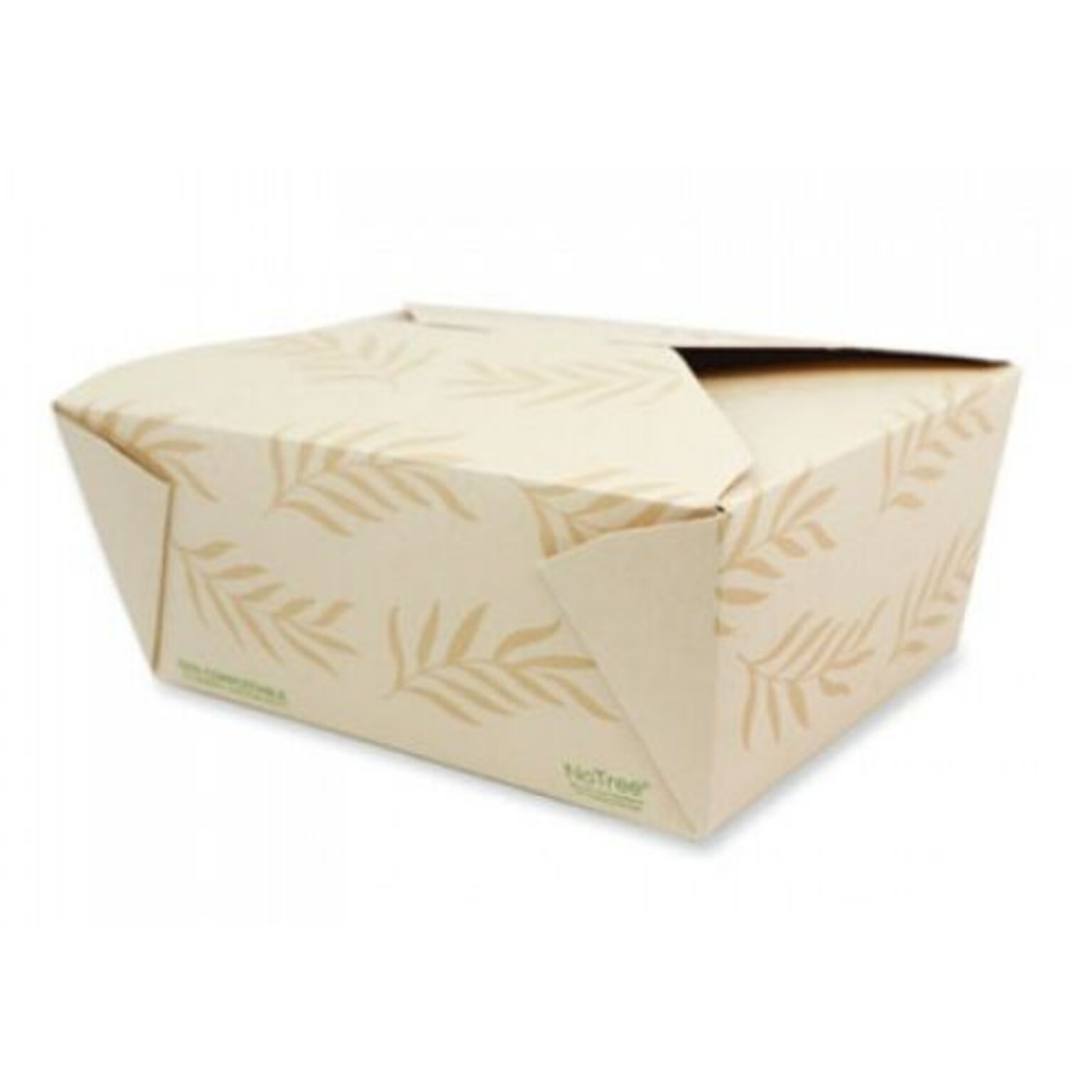 World Centric No Tree Sugercane Takeout Container, 95 oz., Natural, 160/Carton (WORTONT4)