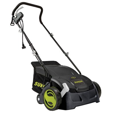 Sun Joe 13-Inch 12-Amp Electric Scarifier and Lawn Dethatcher w/ Collection Bag (AJ801E)