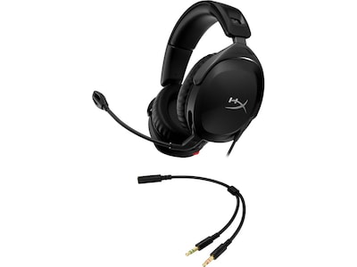 HP HyperX Cloud Stinger 2 Noise Canceling Gaming Over-The-Ear Headset, 3.5mm, Black (519T1AA)