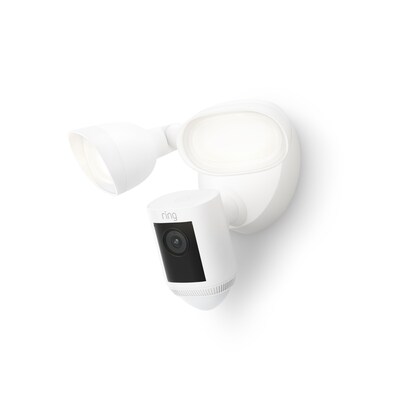 Ring Floodlight Cam Pro Outdoor Wireless Security Camera, White (B0CG6VFFVL)