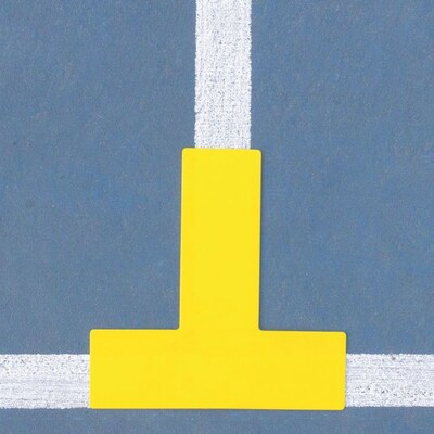 Champion Sports Pickleball Court Marker Set, Yellow (CHSPBCOURT)