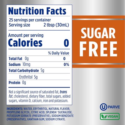 Splenda Hazelnut Sugar-Free Syrup, 6/Carton (HFP00695)