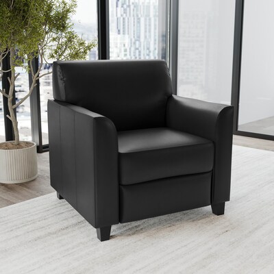 Flash Furniture Hercules Diplomat Series LeatherSoft Guest Chair, Black (BT8271BK)