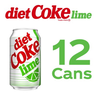 Diet Coke Lime, 12 oz., 24 Cans/Carton (A-0033499)