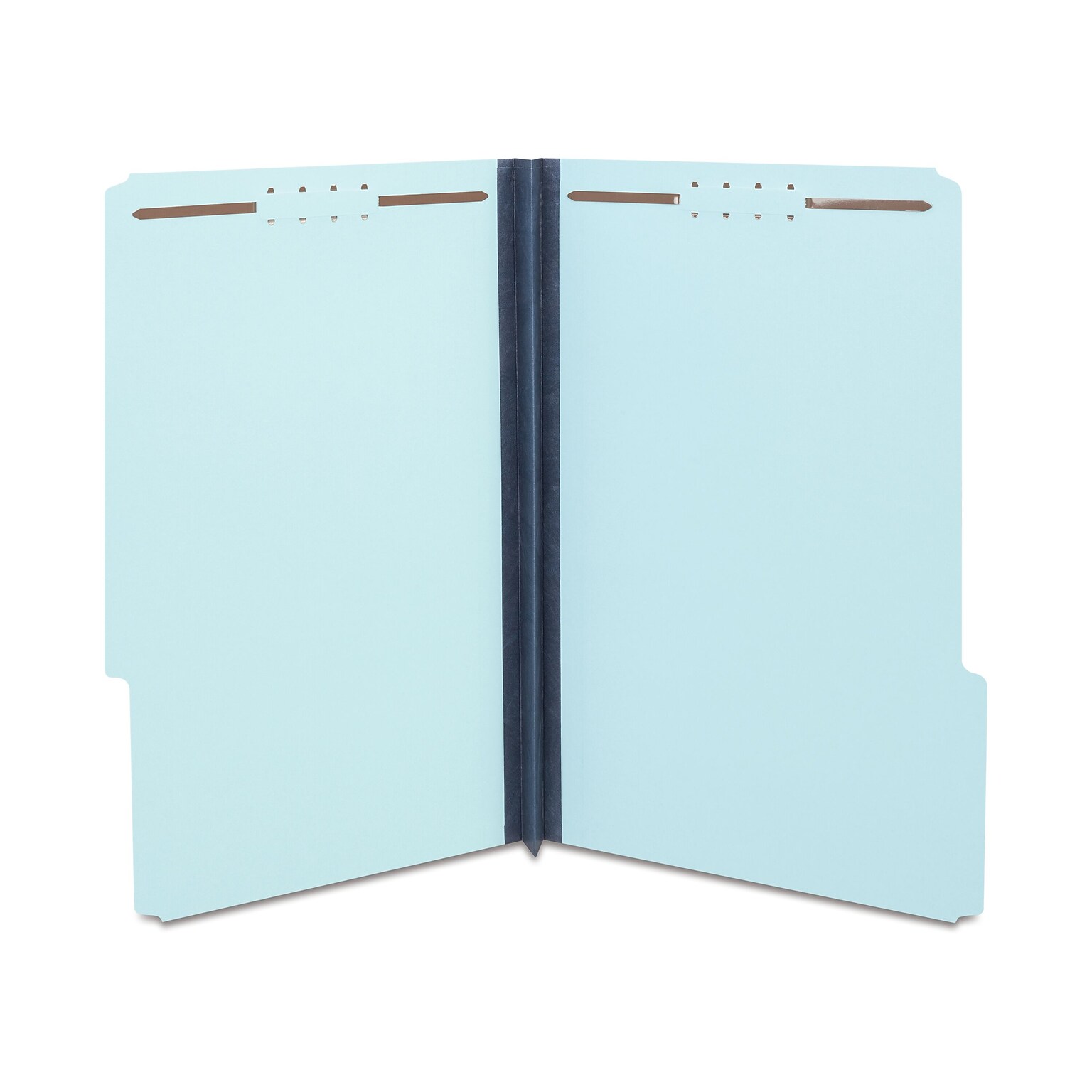Staples® 60% Recycled Pressboard Classification Folder, 2 Expansion, Legal Size, Light Blue, 25/Box (ST384870-CC)