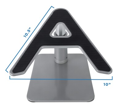 Mount-It! 2" x 10" Adjustable Height Laptop Riser for 11"-15" Laptops, Silver (MI-7271)