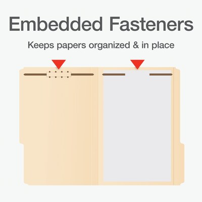 Pendaflex Heavy Duty File Folder, 1-Tab, Assorted, Legal Size, Manila, 50/Box (1007067)