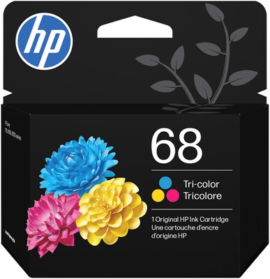 HP 68 Tri-color Standard Yield Ink Cartridge, Prints Up to 120 Pages (7FP20TN)