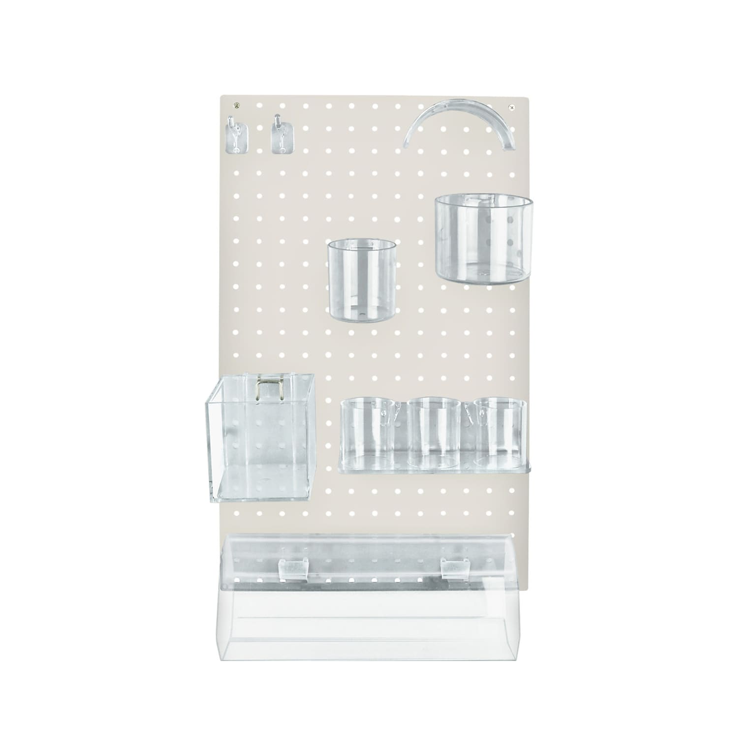 Azar 22 x 13.5 10-Piece Pegboard Organizer Kit, White, Each (900940-WHT)