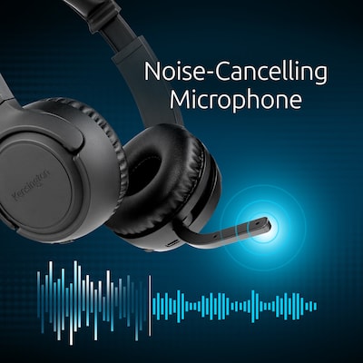 Kensington H1050 Bluetooth On-Ear Headset, Black (K80182WW)