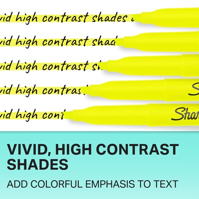 Sharpie Stick Highlighter, Chisel Tip, Assorted, 36/Pack (2133497)