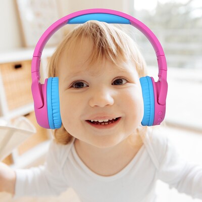 Contixo KB5 Kids Wireless Bluetooth Headphones, Pink (CNXKB5PINK)