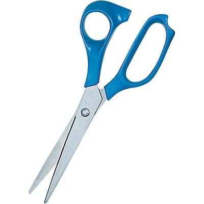 Quill Brand® 8 Stainless-Steel Scissors, Straight Tip, Blue (790703BE)