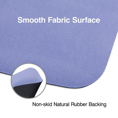 Staples TECH Non-Skid Mouse Pad, Lavender, 2/Pack (ST61815)