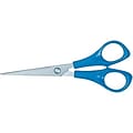 Quill Brand® 5-1/2 Stainless-Steel Scissors, Straight Tip, Blue (790902BE)