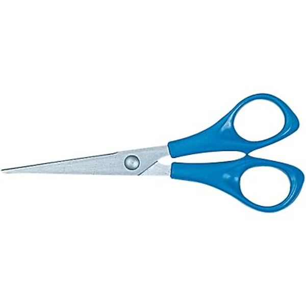 Quill Brand® 8 Stainless-Steel Scissors, Straight Tip, Blue (790703BE)