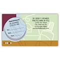 Price Wise® Peel-Off-Sticker Appointment Cards; Toothbrush/Paste/Floss with Techno Background