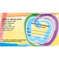 Medical Arts Press® Dual-Imprint Peel-Off Sticker Appointment Cards; Multicolored Tooth