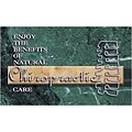 Medical Arts Press® Chiropractic Business/Appointment Cards; Green Marble w/Spine