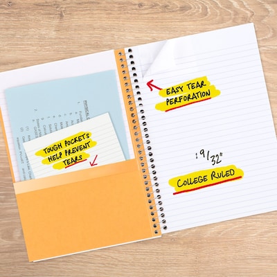 Five Star Five Star 2-Subject Notebooks, College Ruled, Blue (840029CG1-ECM26)