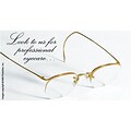 Medical Arts Press® Eye Care Business/Appointment Cards; Gold Frames