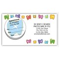 Medical Arts Press® Dual-Imprint Peel-Off Sticker Appointment Cards; Bright Teeth with Sparkle