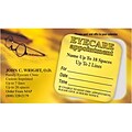Medical Arts Press® Dual-Imprint Peel-Off Sticker Appointment Cards; Book, Glasses