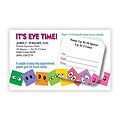 Medical Arts Press® Dual-Imprint Peel-Off Sticker Appointment Cards; Cartoon Eye