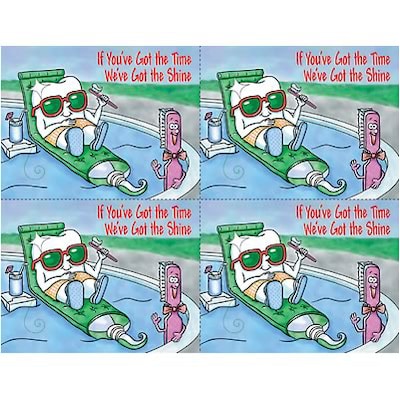 Toothguy® Dental Postcards; for Laser Printer; At The Pool, 100/Pk