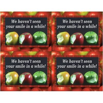 Medical Arts Press® Dental Laser Postcards; 3 Apples, 100/Pk