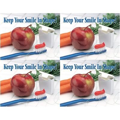 Medical Arts Press® Dental Postcards; for Laser Printer; Smile In Shape, 100/Pk