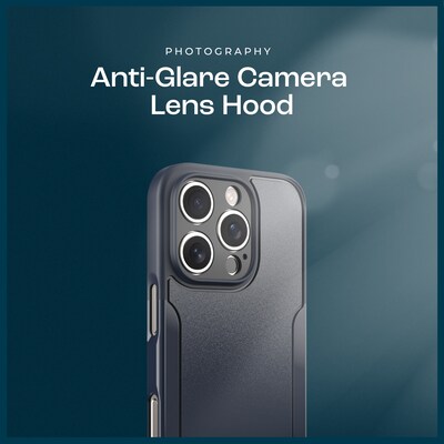 SaharaCase Classic MagSafe Rugged Case with Tempered Glass Screen Protector for iPhone 16 Pro, Shock Absorbing, Navy Blue