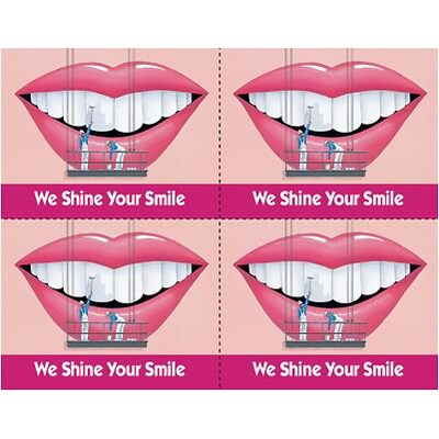 Medical Arts Press® Dental Postcards; for Laser Printer; We Shine Your Smile, 100/Pk