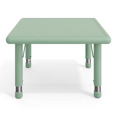 Flash Furniture Wren Square Activity Table, 24" x 24", Height Adjustable, Sage (YUYCX0022SQRSGE)