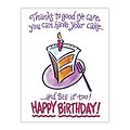 Medical Arts Press® Eye Care Postcards; for Laser Printer; Birthday Cake, Thanks to Good Eyecare, 100/Pk