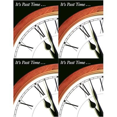 Medical Arts Press® Postcards; for Laser Printer; Its Past Time/Clock, 100/Pk