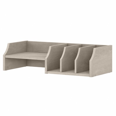 Bush Furniture Key West 5-Compartment Laminated Wood Storage, Washed Gray (KWS227WG-Z)