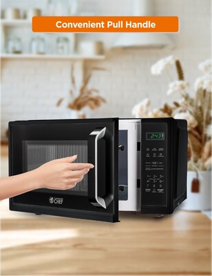 Commercial Chef 0.9 Cu. Ft. Countertop Microwave, Black (CHM9MB)