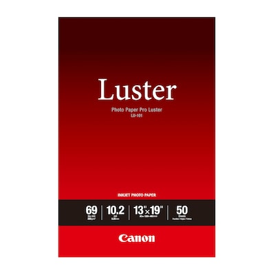 Canon Photo Paper Pro Luster LU-101 Luster Photo Paper, 13 x 19, 50 Sheets/Pack (6211B005)