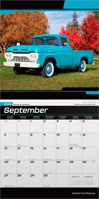 2026 BrownTrout Classic Ford Pickups 12" x 12" Monthly Wall Calendar (9798330701612)