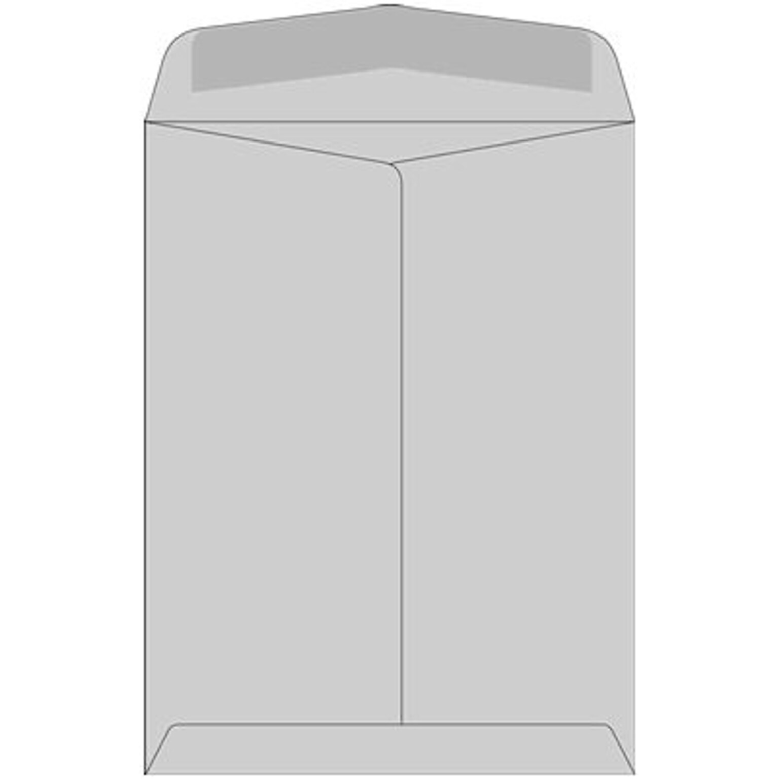 Quill Brand® 100/Box Gummed Kraft Catalog Envelope, 9 x 12, Gray (OE91228GY)