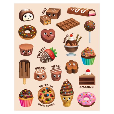 Teacher Created Resources Chocolate Smelly Stickers, Multicolored, 120/Pack, 6/Packs/Bundle (TCR9456-6)