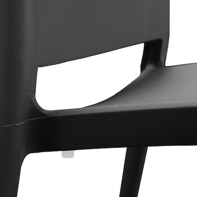 Regency Niche Terrace 5-Piece Square Dining Set, 31.5"D x 31.5"W, Black (TOB3131BK41BK)