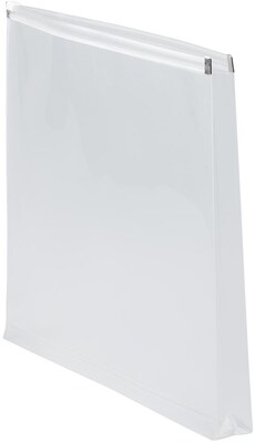 JAM Paper Premium Plastic Document File, 1 Pocket, Letter, Clear, 3/Pack (218Z1clx3)