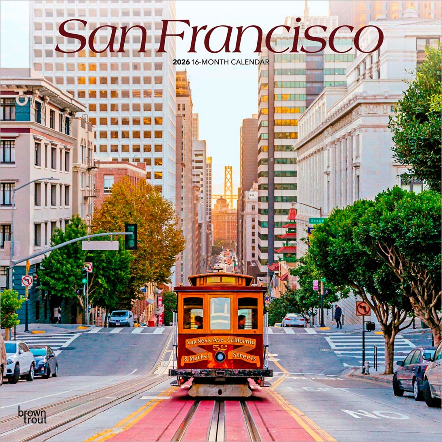 2026 BrownTrout San Francisco 12 x 12 Monthly Wall Calendar (9798330705429)