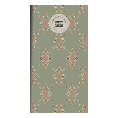2027 TF Publishing Artisan Legacy 3.5 x 6.5  Monthly Standard Planner, Paperboard Cover, Multicolored (27-7002)